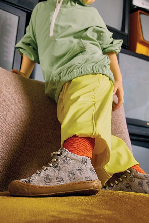 Naturino KASDEN-Storm - Sneaker Mocassino Bambino In Pelle Con Suola Gomma, Chiusura Lacci
