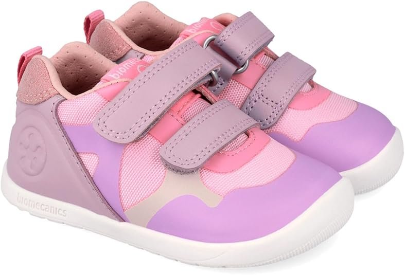 Zapatillas Barefoot Blancas y Rosas para Primeros Pasos de niña