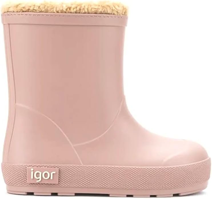IGOR Botas De Agua Barefoot Forro Borreguito Talla 27 Color Rosa