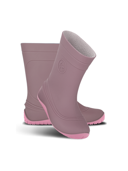Botas de agua barefoot para niños Pudds - Misty Pink