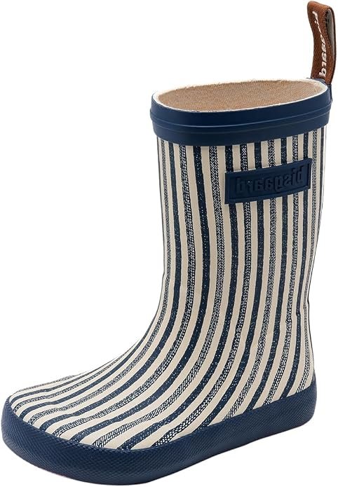 Botas de agua barefoot Bisgaard High Rubber con estampado de rayas